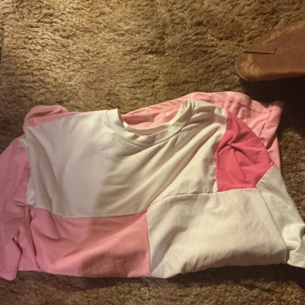 SHEIN pink shirt